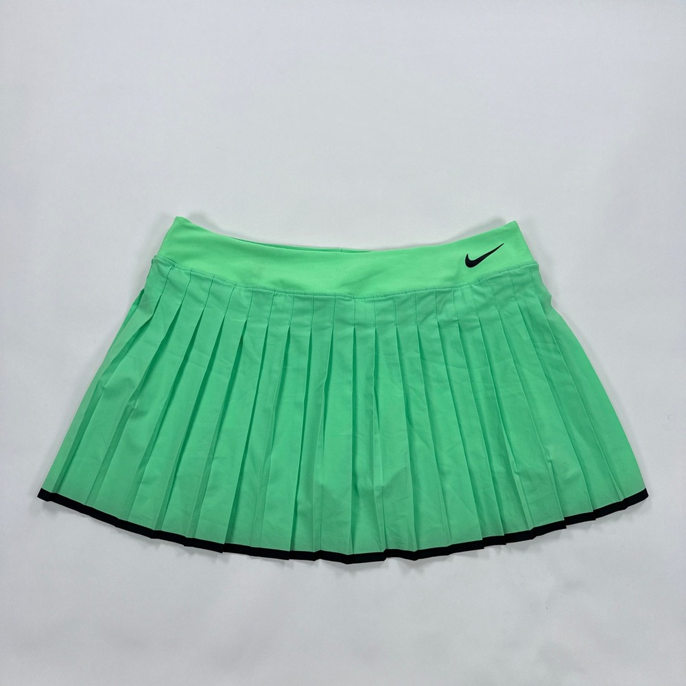Nike Womens Skort XL Mint Green Pleated Dri FIT Tennis Court Athleisure Sporty